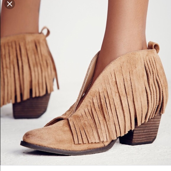 coconut fringe boots